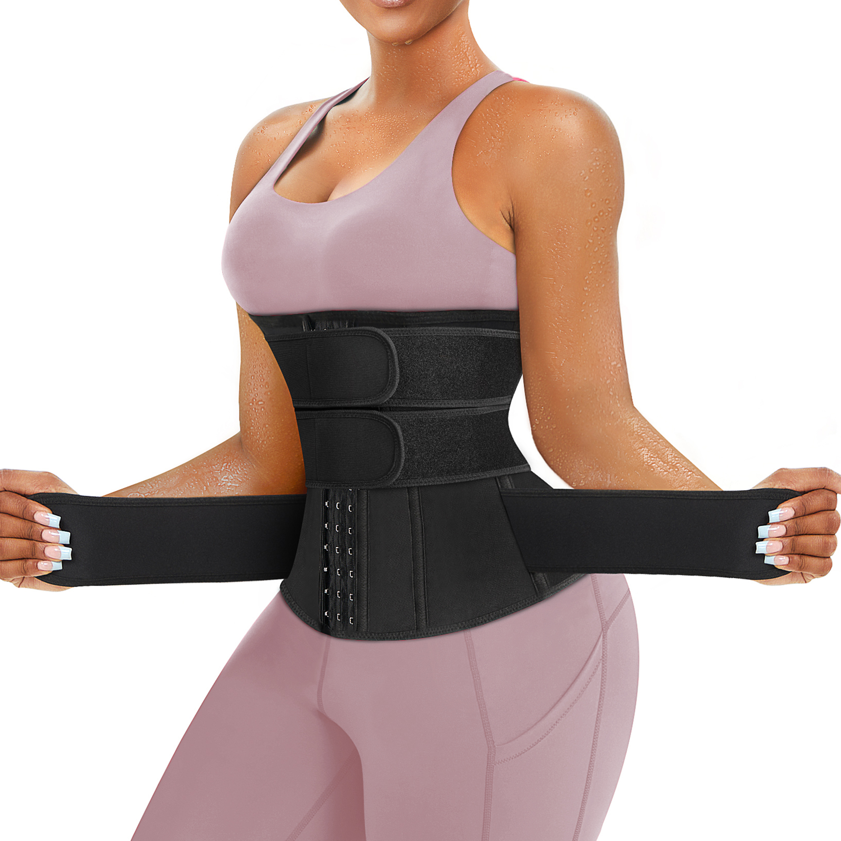 Ctrilady Womens Waist Trainer Workout Body Shaper Trimmer Belt Tummy