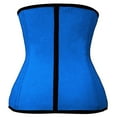 thumbnail image 2 of Ecqkame Womens Underbust Waist Training Corset Bustier Clearance Women Full Body Shaper Bodysuit Firm Control Shapewear Lifter Corset Shapewear Blue L, 2 of 4