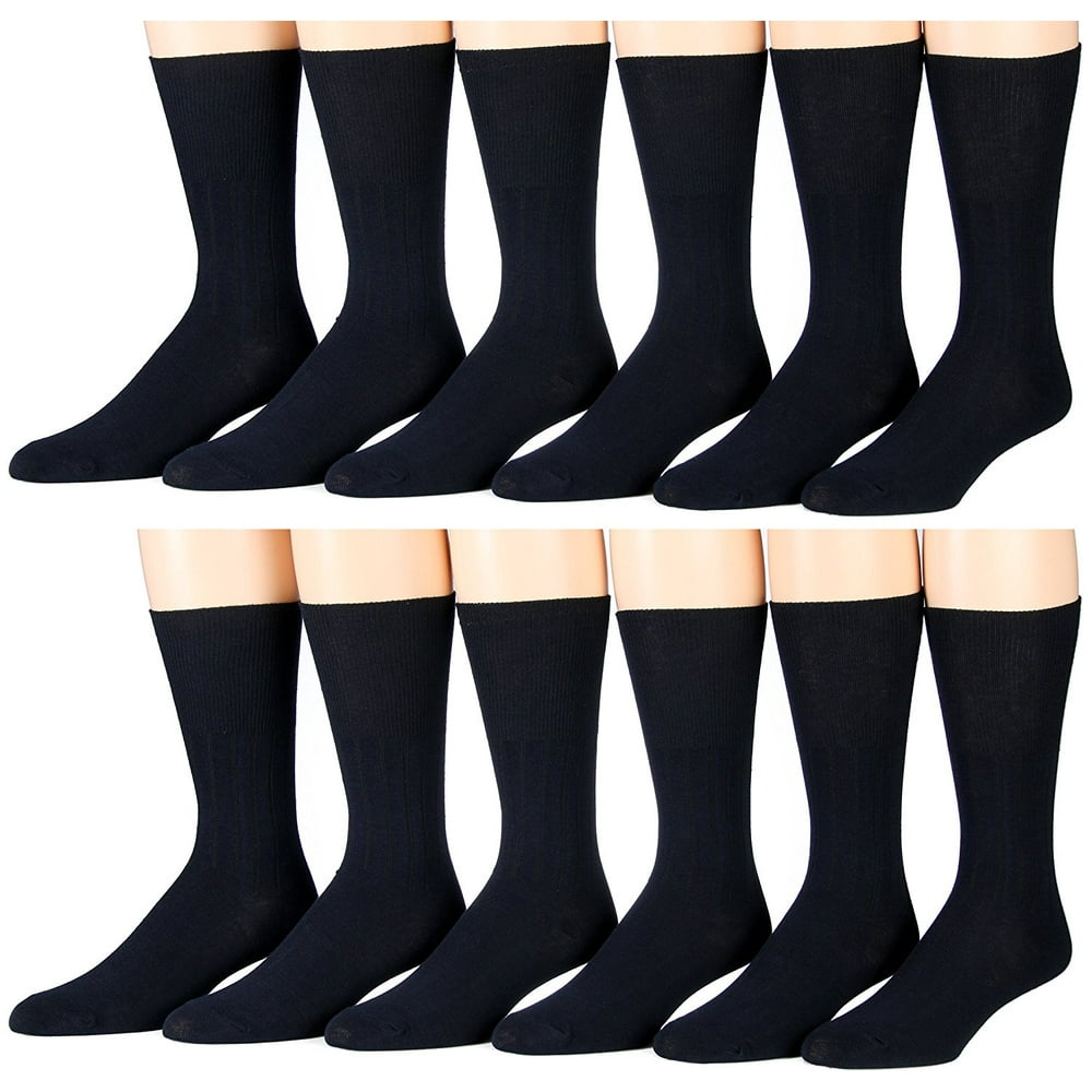 Excell - 12 Pairs Of excell Cotton Dress Socks for Boys, Exceptional ...