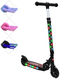thumbnail image 1 of Scooter Patín del Diablo para Niños con Luces Plegable Altura Ajustable Antideslizante Freno 3 a 8 Años - Negro, 1 of 7