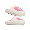 thumbnail image 3 of Fuzzy Bow Winter Warm Cozy Plush Slippers for Women Indoor Outdoor House Shoes, 3 of 8