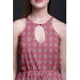 thumbnail image 4 of Bimba Ikat Women Sleeveless Crew Neck Halter Gown With Side Slits Maxi Dress-XXX-Large, 4 of 6