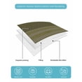 thumbnail image 5 of Quilts Twin Size Bedding Set, Olive Green Striped Lightweight Quilted Comforter, Vintage Stripes Ombre Soft Reversible Bedspread Coverlet with Pillow Covers for All Season, 68" x 86", 5 of 7