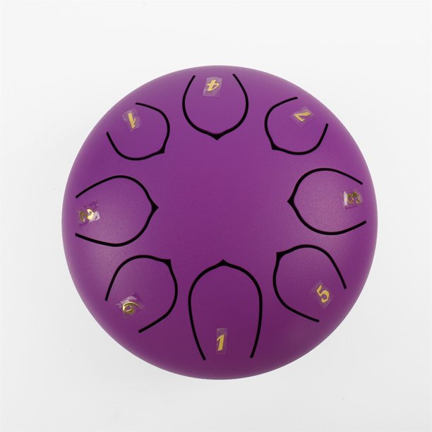 Xihbxyly Tambor de Lengüeta de Acero, Instrumento Artesanal de 6 Pulgadas y 8 Notas, Experiencia de Sonido Etéreo, Diseño Fácil de Tocar, Terapia de Relajación, Deleite para Los Amantes de La Música,