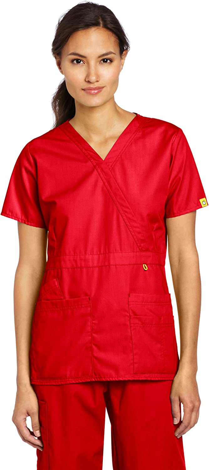 WonderWink Women's Scrubs PeekABoo Top, Red, XXSmall Walmart Canada
