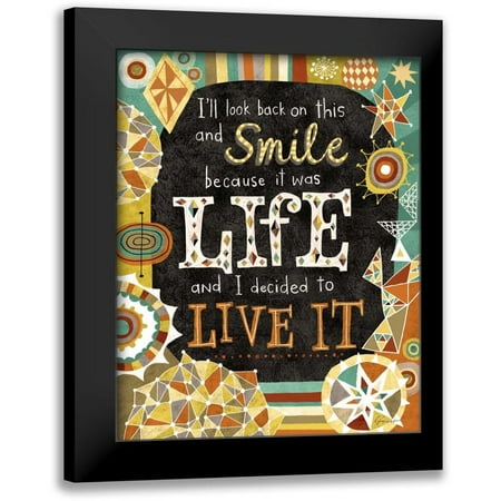 Faust, Richard 12x14 Black Modern Framed Museum Art Print Titled - Awesome Words 6