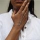 thumbnail image 1 of New double-layer finger bracelet cold Feng Shui diamond bracelet personality, 1 of 2