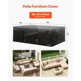thumbnail image 3 of Patio Outdoor Furniture Cover 420D Waterproof Table Chairs Sofa 98x78 inch, 3 of 7