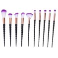 thumbnail image 2 of Makeup Brush, Portable 10Pcs Professional Makeup Brush Set, Easy Cleaning Ergonomic For Cosmetics Shop Loose Powder Eyeshadow Home, 2 of 8