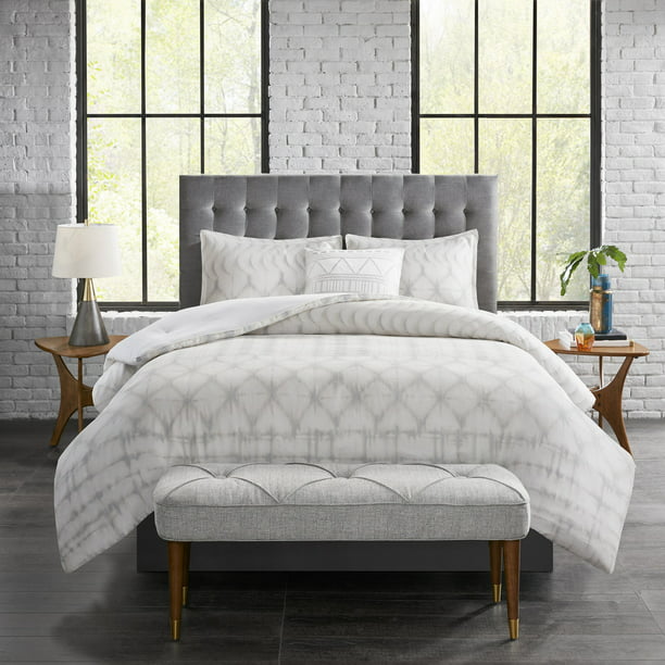 Ivy Ink Lori Grey Queen Size, Brookside Ivy Wood Platform Bed Frame With Upholstered Headboard King