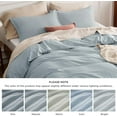 thumbnail image 6 of 100% Stone Washed Cotton Duvet Cover Queen - Cornflower Blue Minimalist Duvet Cover Linen Like for All Seasons - GentleSoft™ Plain Simple Bedding (Cornflower Blue, Queen, 90"x90"), 6 of 9