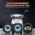 thumbnail image 4 of Devil'S Eye Lamp Motorcycle Electric Bicycle Rear Light Rear Mirror Modification APP Contro Eye LED Dynamic Atmosphere,B, 4 of 8