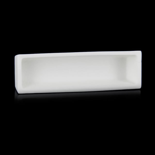 Soidarity Soporte de muestra de barco de crisol de corindón de cerámica de alúmina de 100x30x20mm para hornos de mufla de tubo Boxeo