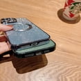 thumbnail image 6 of Compatible with iPhone 13 Pro Max 6.7 Inch Case,Luxury Magnetic Glitter Plating Bling Sparkle Shiny Clear Phone Case with Camera Protection,Compatible with MagSafe for Women Girls-Blue, 6 of 12