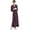 Purple, variant on Rayon Made from Bamboo (94% Rayon from Bamboo, 6% Spandex) Long Wrap Robe for Women
