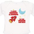 thumbnail image 4 of Inktastic I Love Grandma and Grandpa to the Moon and Back Boys or Girls Long Sleeve Baby Bodysuit, 4 of 5