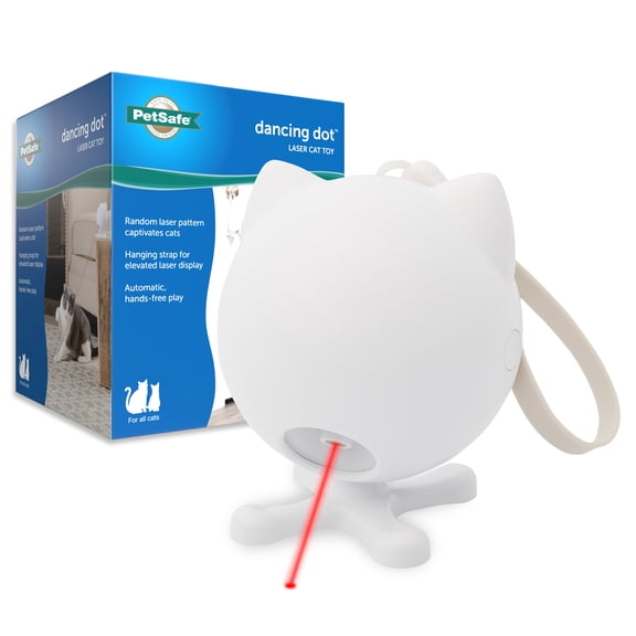 PetSafe Dancing Dot Laser Cat Toy - Interactive Playtime For Cats - 2 Play Modes