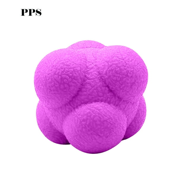 Entrenador de reflejos de bola hexagonal Entrenador de velocidad de agilidad de bola de reacción sensible Wmkox8yii jkg4366