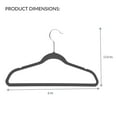 thumbnail image 5 of Simplify Child 10 Pack Velvet Shirt Hangers in Gray, 5 of 6