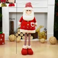 thumbnail image 1 of Muñecos navideños de gran tamaño, muñecos de nieve retráctiles de Papá Noel, alces, figuras navideñas, decoración navideña, regalo para niños, adorno para árbol de Navidad, 1 of 5