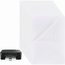 18 Sheets 8.3"x11.8" A4 Size Clear PET Film Label Sticker Waterproof A4 Blank Self Adhesive Inject Printing Labels for Office Supplies for diy