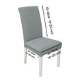 thumbnail image 3 of Amdohai 2pcs Dining Chair Slipcover, High Stretch Removable Chair Cover Washable, 3 of 7