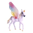 thumbnail image 2 of Caballo de modelo caballo volador mítico para decoración para hogar iris púrpura Hugo Estatuilla de unicornio, 2 of 8