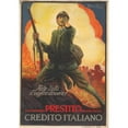 thumbnail image 2 of Achille Mauzan 11x14 Gold Ornate Wood Frame and Double Matted Museum Art Print Titled - Do Everyone Your Duty! the Subscriptions to the Loan Are Received at the Italian Credit (1917), 2 of 4