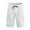 White, variant on AURIGATE Men's Cargo Shorts Elastic Waist Relaxed Fit Cotton Casual Outdoor Lightweight Work Shorts with Multi Pockets