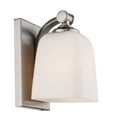 thumbnail image 4 of Woodbridge Lighting Blaire 1 Light Steel/Glass Bath/Wall Light in Brushed Brass, 4 of 4