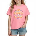 thumbnail image 3 of Piuwrlz Short Shirts Sleeve Kids Girls Graphic T-Shirts Cotton Pullover Pink Size 9 Years, 3 of 10