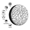 thumbnail image 4 of Gukieu Hand Drawn Snake Print Car Tire Cover, Adjustable Waterproof and Dustproof Tire Protection Cover, Suitable for SUV, Truck, Van-14 inch, 4 of 6