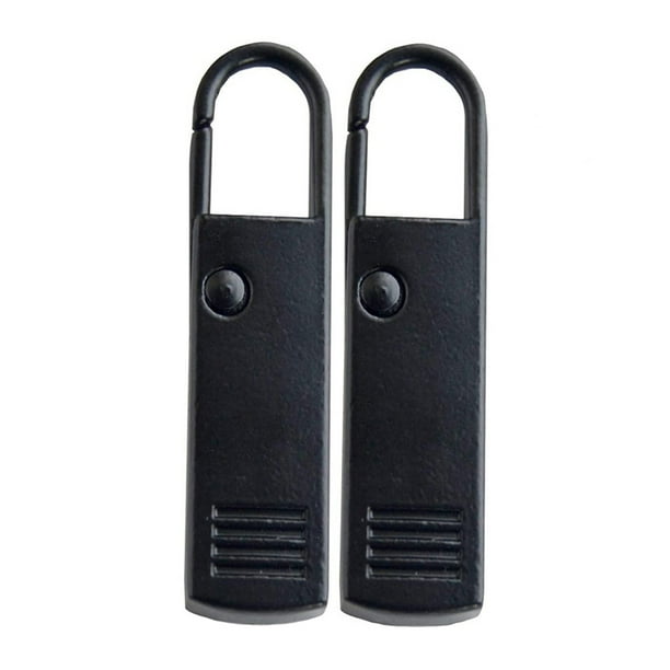 Bolsa, mochila, cremallera, ropa, abrigo, accesorios con cremallera (negro), 1 par
