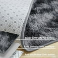 thumbnail image 6 of Area Rugs for Living Room Bedroom, 8'x10' Soft Fluffy Shag Indoor Floor Carpet for Living Room Bedroom Dining Room Office Home Decor, Black, 6 of 6