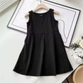 thumbnail image 3 of UANWENN Robe d'Été pour Filles Décontractée Sans Manches à Col Rond à Taille Élastique Robe Trapèze pour Enfants Tenue Confortable et Respirante Robe Pailletée pour Tout-Petits Robes de Baptême pour Filles Tenue de 1er Anniversaire Fille Filles, 3 of 3