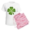 thumbnail image 6 of CafePress - Ireland Irish Clover Women's Light Pajamas - Women's Short Sleeve Print T-Shirt and Pants Light Cotton Pajama Set, 6 of 7