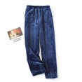 thumbnail image 1 of xiaxaixu Women Winter Pyjama Trousers, Adults Casual Solid Color / Polka Dot Pants with Side Pockets Drawstring, 1 of 3