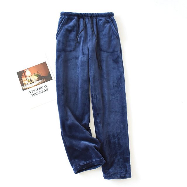 xiaxaixu Women Winter Pyjama Trousers, Adults Casual Solid Color / Polka Dot Pants with Side Pockets Drawstring
