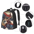 thumbnail image 2 of Disketp Samurai Frog Guitar Mochila Minimalista de Gran Capacidad, Mochila de Viaje para Escuela, Trabajo o Uso Diario, 2 of 6