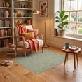 thumbnail image 3 of ODIKA 3'x5' Ultra-Soft Throw Mat, Long Sage Wildflower Perched Muted Botanical Countryside Bathroom None Washable, Bare feet friendly, Easy Care Indoor rug for Bedside, Vanity, 3 of 7