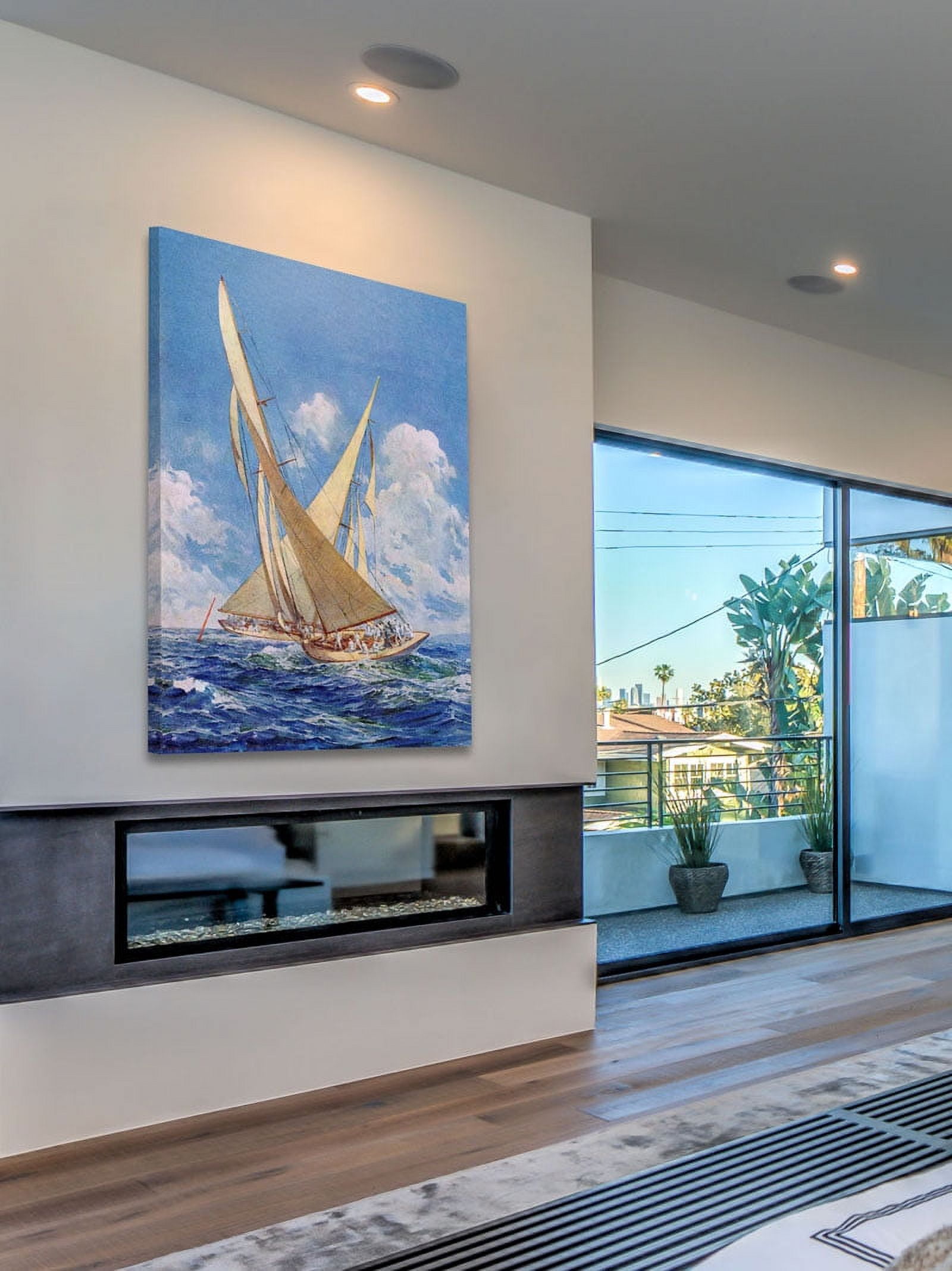 Marmont Hill "Sailboats" Painting Print on Canvas
