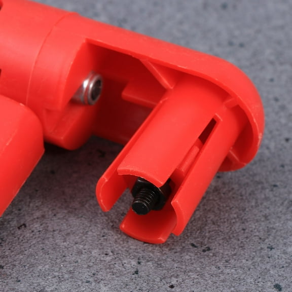 CIMAXIC Blast Resistant Bike Mirror Adjustable Red Plastic 1Pack High Definition