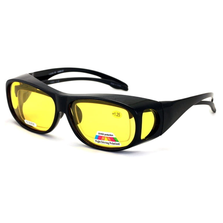 XL Polarized Anti-Glare Night Driving Sunglasses - Fitover  display picture 1