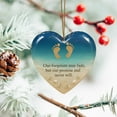 thumbnail image 4 of Beach Love Heart Ornament, Exquisite Ceramic Heart-Shaped Beach Love Pendant Ornaments, Mini Keepsake Christmas Ornament, Ceramic Pendant Christmas Tree Hanging Decor A, 4 of 6