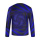 thumbnail image 4 of Blusas y camisas de manga larga con cuello redondo para hombre, blusa informal de manga larga con cuello redondo y estampado de rayas, blusa de poliéster para hombre, 4 of 5
