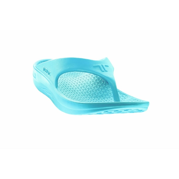 turquoise wedge flip flops