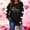 Black, variant on Itsame Women Long Sleeve T-Shirts Valentine's Sweatshirt Loose Crew Neck Tops Pink Size L