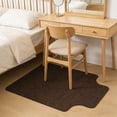 thumbnail image 6 of Vfedsrsge Polyester Office Chair Mat for Hardwood Floor 35x47 Inch Non Slip Desk Mat for Rolling Computer Chair Floor Protector for Tile Laminate Quiet Desk Rug Brown, 6 of 6
