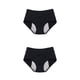 thumbnail image 1 of Minnieouse Calzoncillos de diseño Simple para mujer, ropa interior reutilizable lavable de Color sólido para niñas, bragas Chinlon, ropa Negro 8XL 2Conjunto, 1 of 6