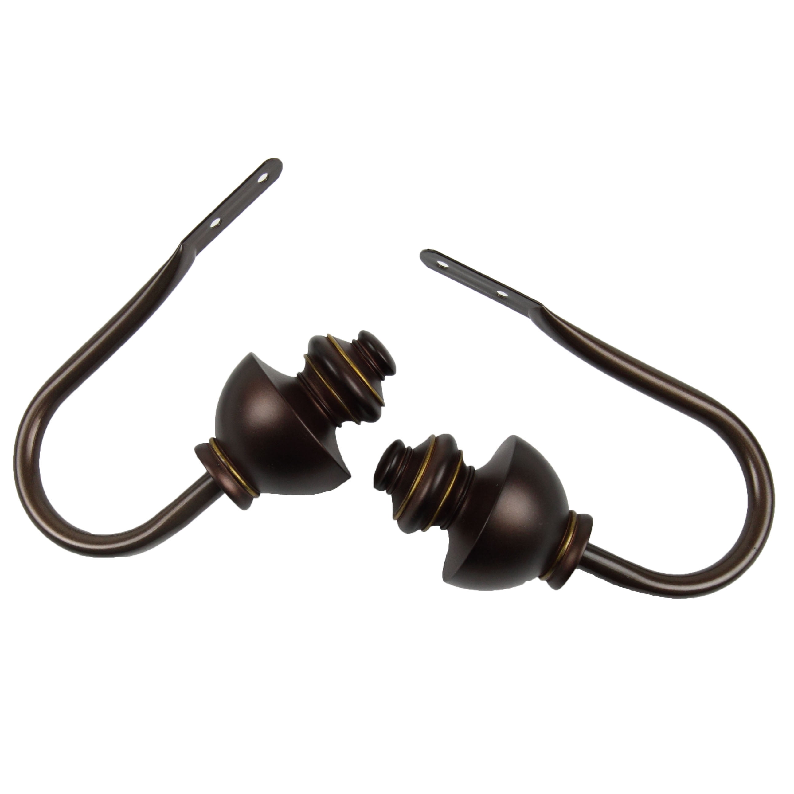 Paola Curtain Holdback Pair in Cocoa